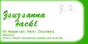 zsuzsanna hackl business card